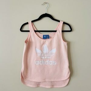 Adidas pink tank top size Small